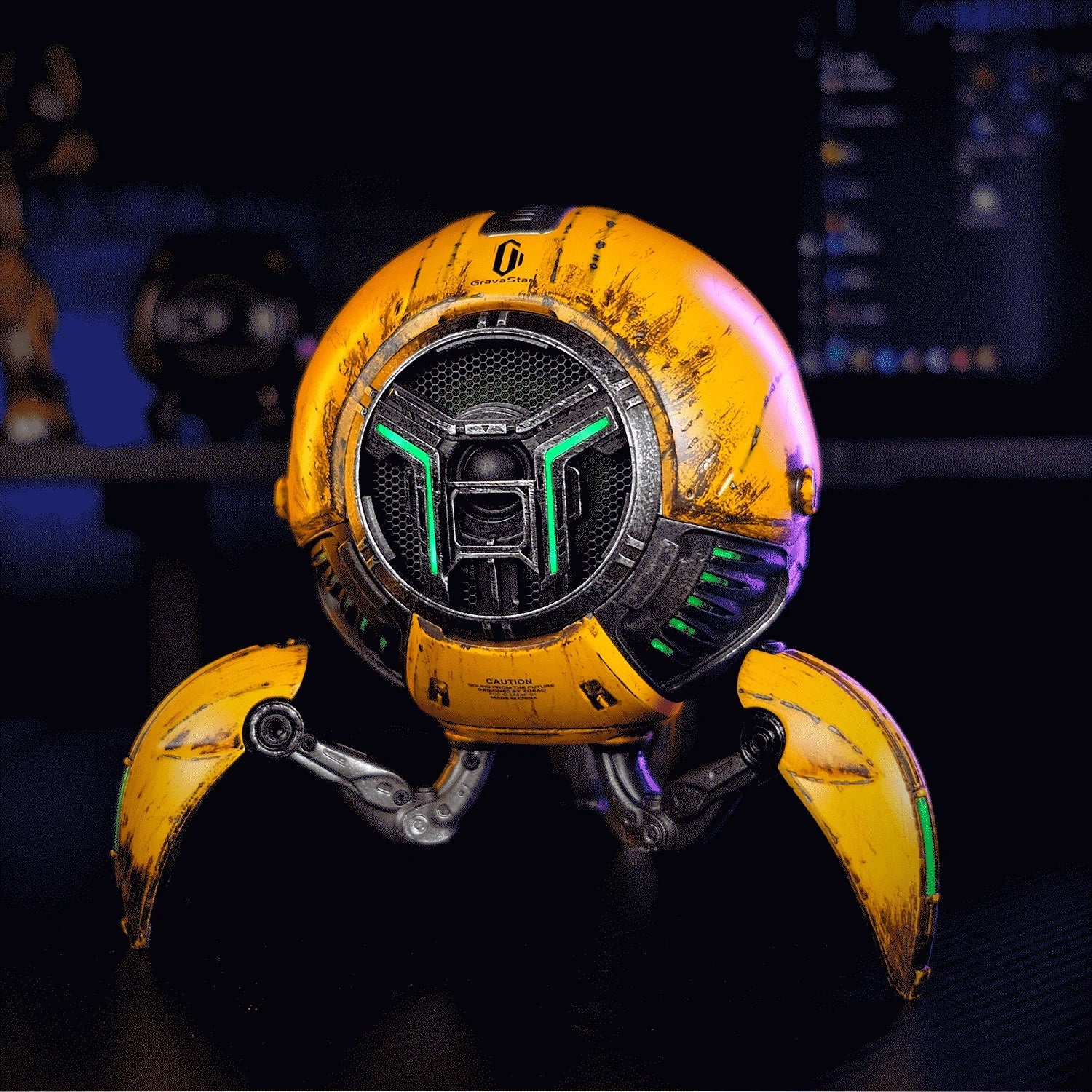 スピーカー・ウーファー Gravastar War Damaged Bluetooth Speaker Mars Pro War-Damaged Yellow